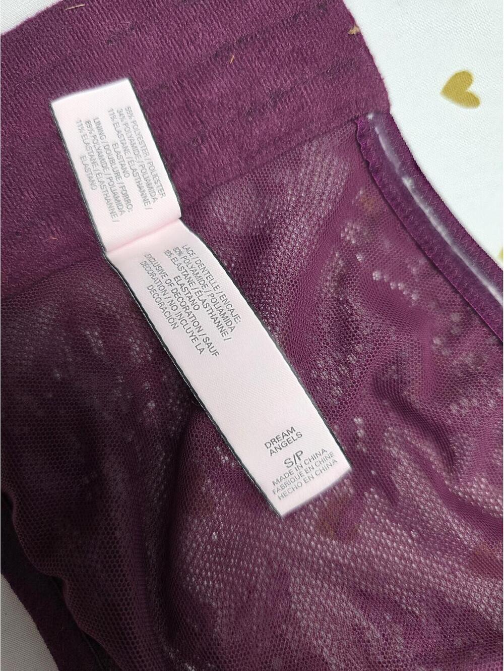 Victorias Secret Velvet Strapless Push Up bralette Purple Dream Angels SMALL - Picture 5 of 6